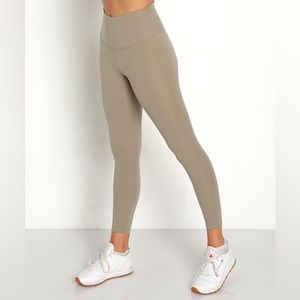 VARLEY Always High Leggings High Waist Ankle Taupe Size Small